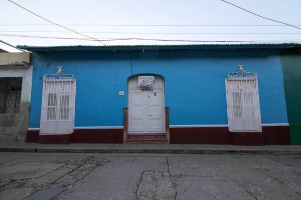 Een Buitenkant Van Een Oud Huis Trinidad Cuba — Stockfoto