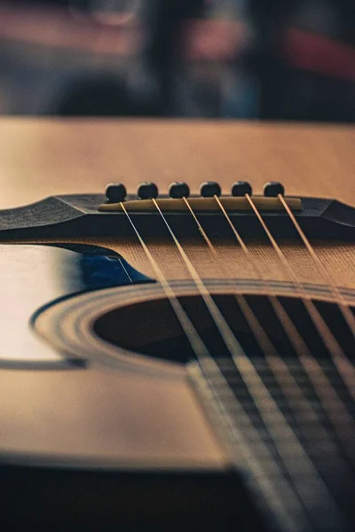 Closeup Shot Guitar Details — Stock Photo, Image