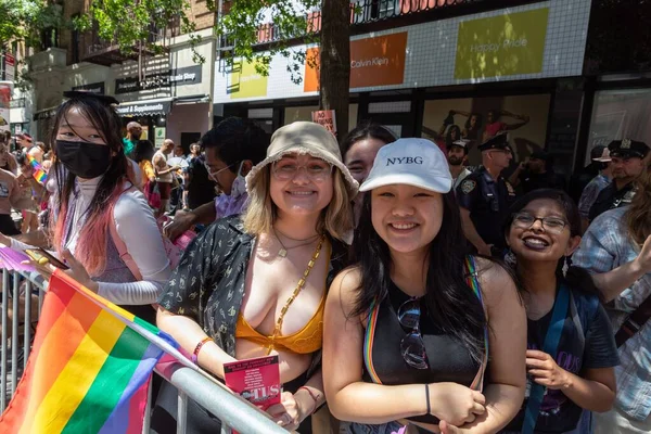 Veel Jongeren Pride Parade New York City — Stockfoto