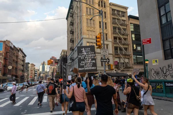 Protestocular Anayasa Mahkemesi Nin Abd Nin Nyc Eyaletindeki Washington Square — Stok fotoğraf