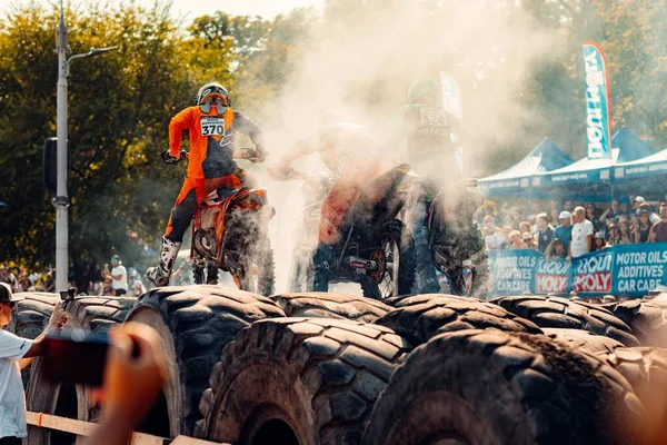 Carrera Anual Los Red Bull Romaniacs Centro Sibiu Rumania —  Fotos de Stock