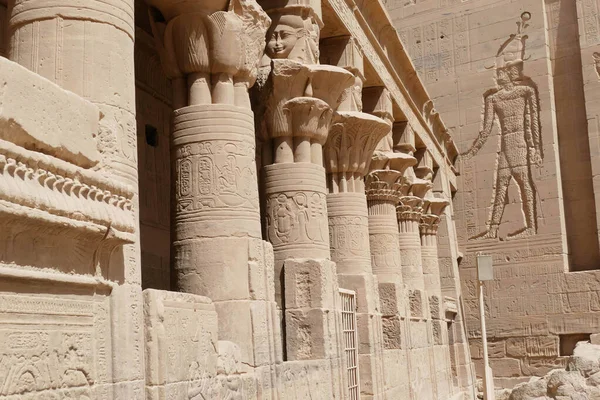 Una Hermosa Toma Del Templo Philae Presa Asuán Asuán Egipto — Foto de Stock