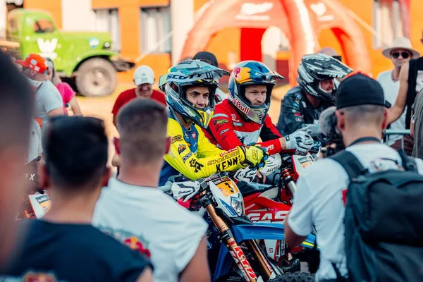 Jaarlijkse Red Bull Roemenen Race Het Centrum Van Sibiu Roemenië — Stockfoto