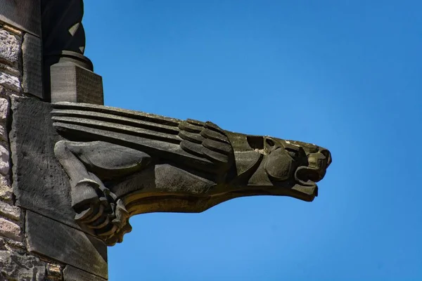 Escultura Art Deco Monumento Guerra Castillo Edimburgo — Foto de Stock