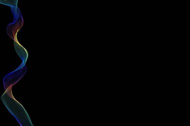 Arkaplan Pankartı için Renkli Satır Dalgası veya Kapak Şablonu Duvar Kağıdı Pilotu