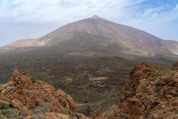 Ένα Όμορφο Πλάνο Από Θέα Από Fortaleza Teide Εθνικό Πάρκο — Φωτογραφία Αρχείου