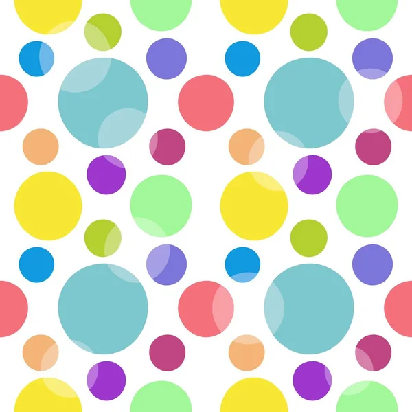 Seamless Pattern Different Shapes Multicolored Circles Balloons — Stock Photo, Image