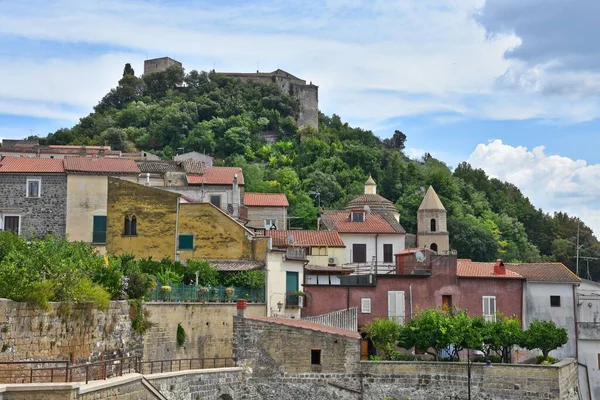 Een Schilderachtig Uitzicht Oude Gebouwen Caiazzo Italië — Stockfoto