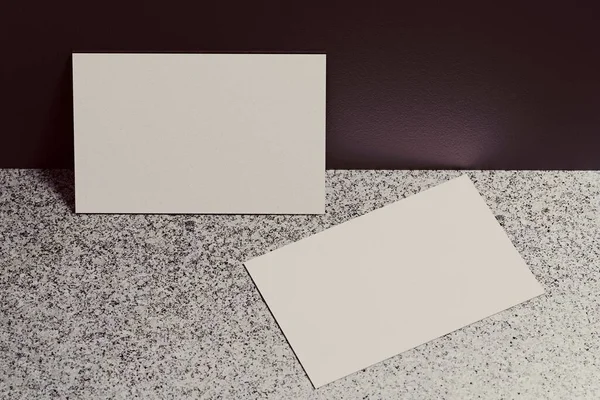 Beyaz Bir Kartvizit Düzenleme Şablonu Boş Bir Alan Kapağı — Stok fotoğraf