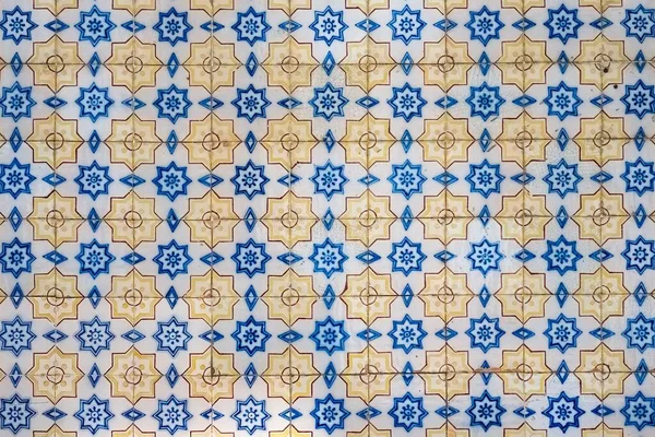 Azulejos Португалии Детали Типичный Дом Синий Цвет — стоковое фото