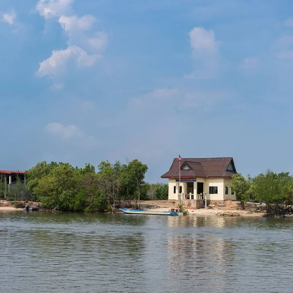 Die Kambodschanische Post Der Seegrenze Kompong Triek — Stockfoto