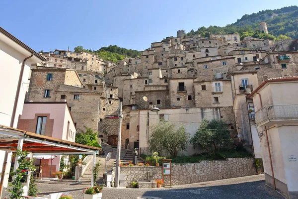 Panoramic View Molise Village Pesche Italy — Foto Stock