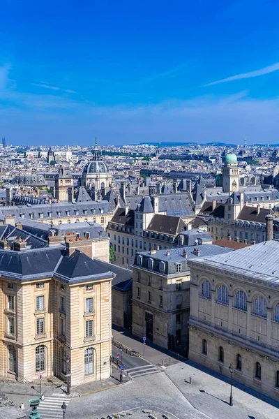 Париж Вид Пантеон Фоне Сорбонны Церкви Сен Жермен Пре — стоковое фото