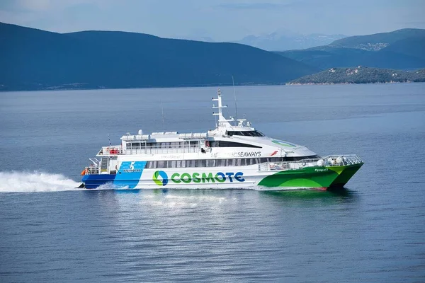 Flyingcat High Speed Ferry Transports Passengers All Islands Aegean Sea — Stock Photo, Image