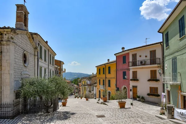 Narrow Street Trivento Mountain Village Molise Region Italy —  Fotos de Stock