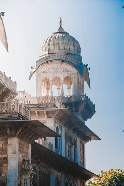 Colpo Verticale Una Torre Del Museo Albert Hall Jaipur India — Foto Stock