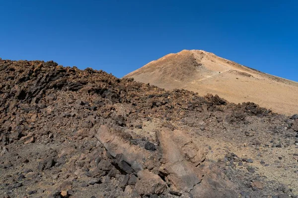 Low Angle Shot Summit Mount Teide Tenerife Canary Islands — Stock Photo, Image