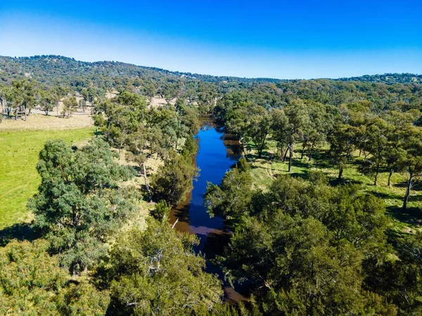 Flygbild Seven River Australien Med Träd Och Vegetation — Stockfoto