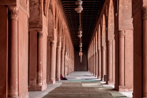 Подвір Мечеті Ібн Тулуна Середньовічному Каїрі Єгипет — стокове фото