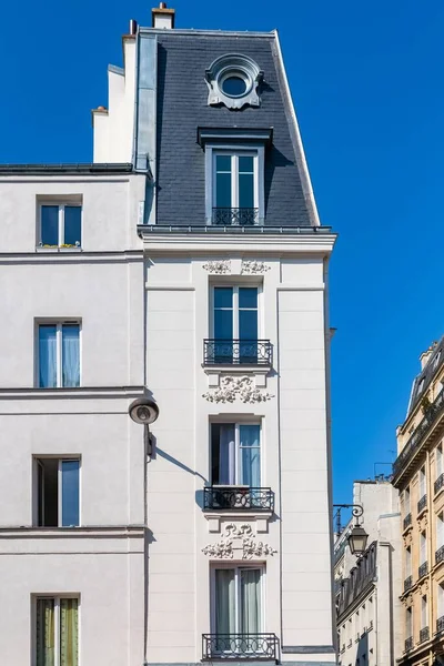 Париж Красивые Здания Бульвар Бомарше 11E Районе — стоковое фото