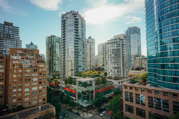 Paisaje Urbano Vancouver Canadá Día Soleado Brillante —  Fotos de Stock