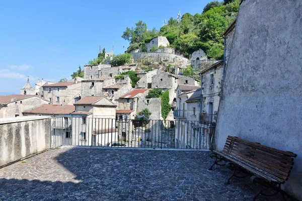 Panoramic View Molise Village Pesche Italy — 스톡 사진