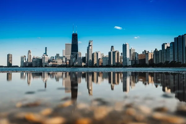 Une Vue Panoramique Horizon Chicago Dans Journée Illinois États Unis — Photo