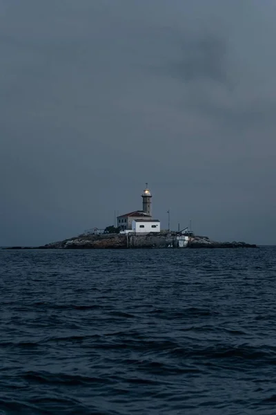 Uitzicht Oude Vuurtoren Aan Zee Verte Kroatië — Stockfoto