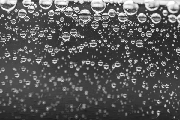 Makro Záběr Bublin Stoupajících Uhličité Vodě — Stock fotografie