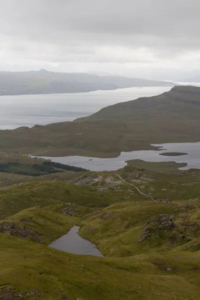 Λίμνες Και Θάλασσα Στη Νήσο Skye Σκωτία — Φωτογραφία Αρχείου