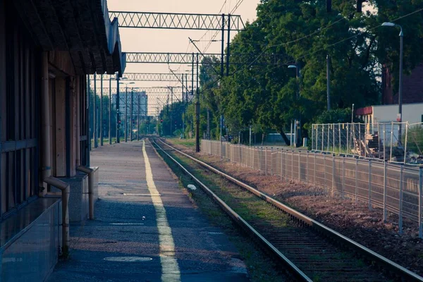 Der Bahnhof Ländlichen Raum — Stockfoto