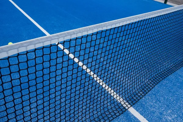 Concept Sport Raquette Filet Bleu Court Tennis Pagaie — Photo