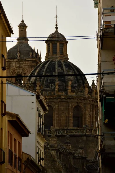 Tiro Vertical Uma Cúpula Catedral Granada — Fotografia de Stock