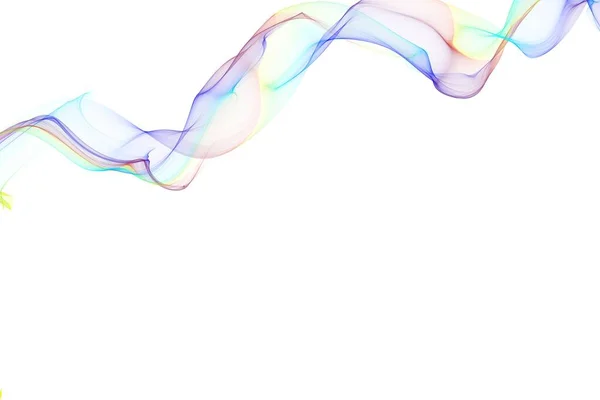 Цветная Линия Волна Фонового Баннера Шаблона Обложки Обои Флаер — стоковое фото