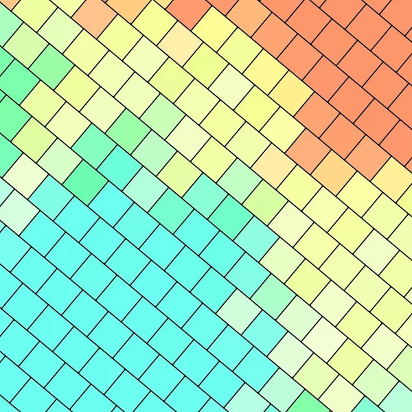 Abstract Squared Colorful Palette Brick Wall Texture Background Geometric Decorative — Stock Photo, Image