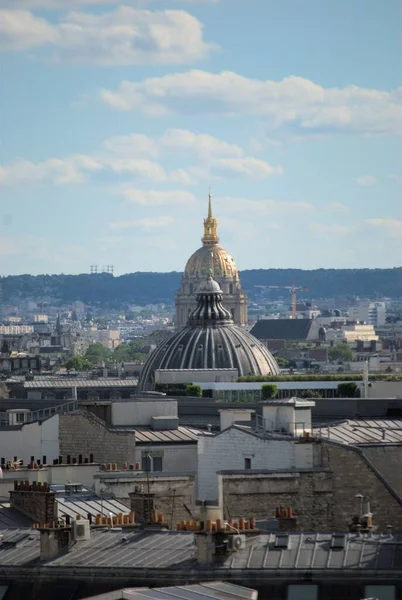 Plan Vertical Notre Dame Assomption Arrière Plan Des Invalides — Photo