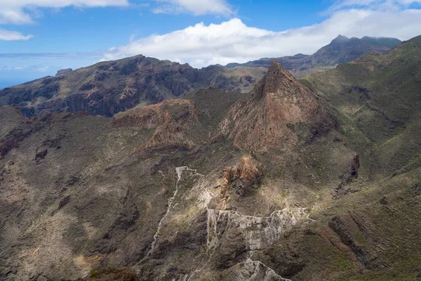 Uma Vista Aérea Caminho Caminhada Através Tamaimo Montana Guama Tenerife — Fotografia de Stock