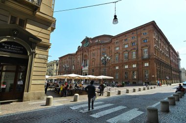 İtalya, Torino 'daki ikonik barok Carignano Sarayı