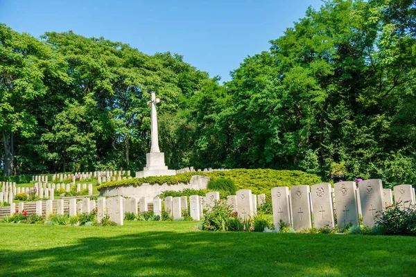 Graves United States Soldiers Second World War Graveyard Cytadela Park — Stock Photo, Image