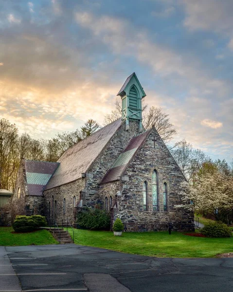 Colpo Verticale Della Piety Corner Historic District Church — Foto Stock