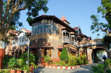 Sri Aurobindo Nivas, Ulusal Anıt, Vadodara 'da Ashram, Gujarat, Hindistan