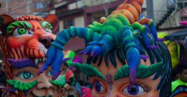 Zencilerin ve beyazların karnavalı Pasto, Narino 'da gerçekleşti.