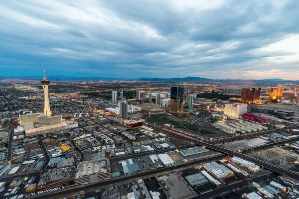 Drone Las Vegas Cityscape Nevada Usa — Foto Stock