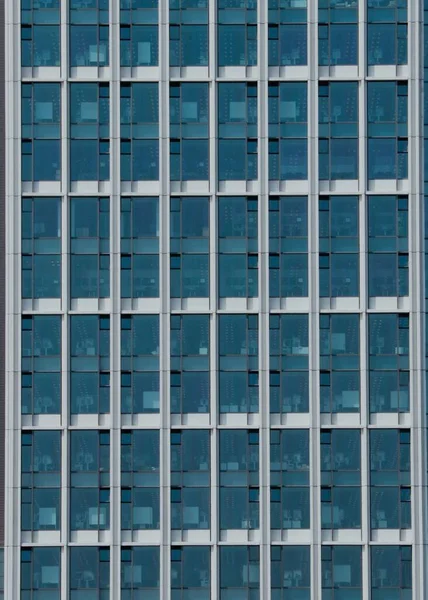 Vertical Closeup Modern Skyscraper Made Glass — Stock Photo, Image