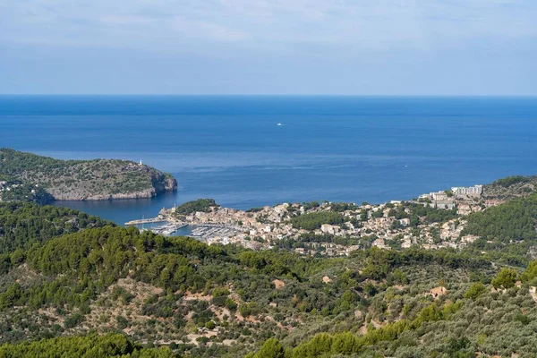 Aerial View Sunny Shore Mirador Ses Barques Mallorca Balearic Islands — Stock Photo, Image