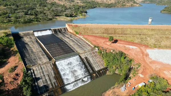Dam Spillway Van Ngodwana Dam — Stockfoto