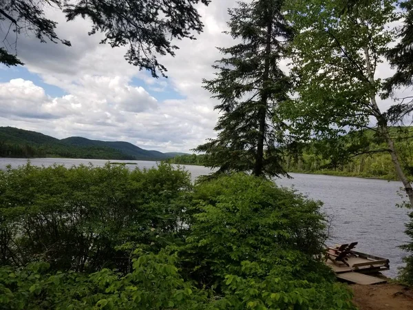 Una Escena Maravillosa Fue Tomada Uno Los Parques Nacionales Quebec — Foto de Stock