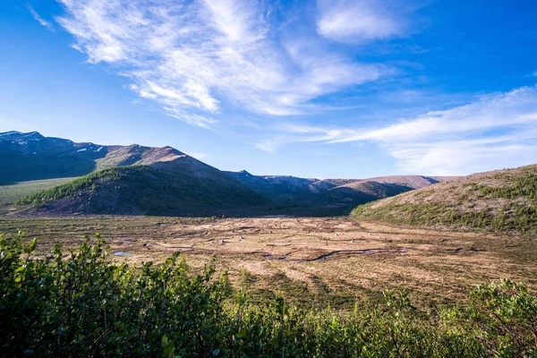 Beautiful Shot Rural Brown Field Hills Mongolia — Stock Photo, Image