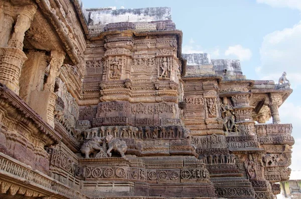 Magnifiquement Sculpté Hira Bhagol Porte Porte Orientale Nommée Après Son — Photo