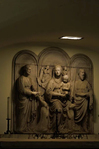 Arta Magnifică Arhitectura Bisericii Romano Catolice — Fotografie, imagine de stoc